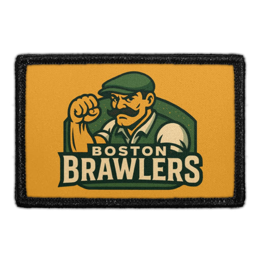BOSTON_BRAWLERS  Meta Data - Crop Image Text - - Removable Patch - Pull Patch - Removable Patches For Authentic Flexfit and Snapback Hats