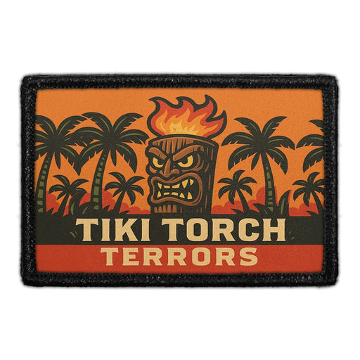TIKI TORCH TERRORSMeta Data - Crop Image Text - - Removable Patch - Pull Patch - Removable Patches For Authentic Flexfit and Snapback Hats