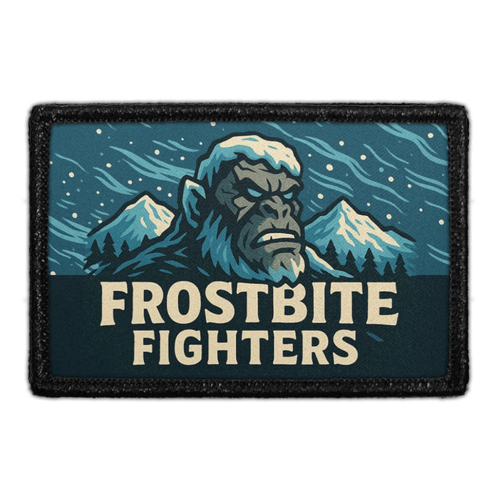 FROSTBITE FIGHTERS Meta Data - Crop Image Text - - Removable Patch - Pull Patch - Removable Patches For Authentic Flexfit and Snapback Hats