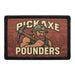 PICKAXE POUNDERS Meta Data - Crop Image Text - - Removable Patch - Pull Patch - Removable Patches For Authentic Flexfit and Snapback Hats