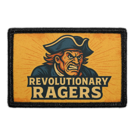 REVOLUTIONARY RAGERS Meta Data - Crop Image Text - - Removable Patch - Pull Patch - Removable Patches For Authentic Flexfit and Snapback Hats