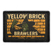 YELLOW BRICK BRAWLERS Meta Data - Crop Image Text - - Removable Patch - Pull Patch - Removable Patches For Authentic Flexfit and Snapback Hats