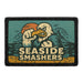 SEASIDE SMASHERS Meta Data - Crop Image Text - - Removable Patch - Pull Patch - Removable Patches For Authentic Flexfit and Snapback Hats