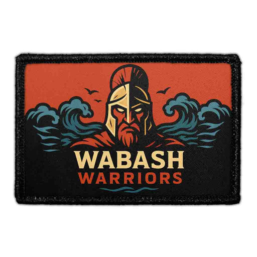 WABASH WARRIORS  Meta Data - Crop Image Text - - Removable Patch - Pull Patch - Removable Patches For Authentic Flexfit and Snapback Hats