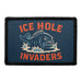 ICE HOLE INVADERS  Meta Data - Crop Image Text - - Removable Patch - Pull Patch - Removable Patches For Authentic Flexfit and Snapback Hats