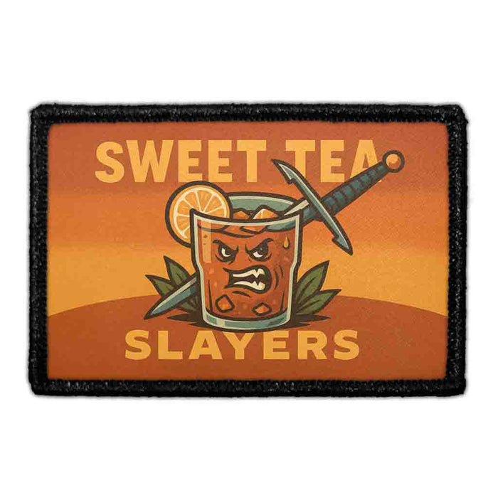  SWEET TEA SLAYERS Meta Data - Crop Image Text - - Removable Patch - Pull Patch - Removable Patches For Authentic Flexfit and Snapback Hats