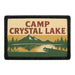 CAMP CRYSTAL LAKE Meta Data - Crop Image Text - - Removable Patch - Pull Patch - Removable Patches For Authentic Flexfit and Snapback Hats