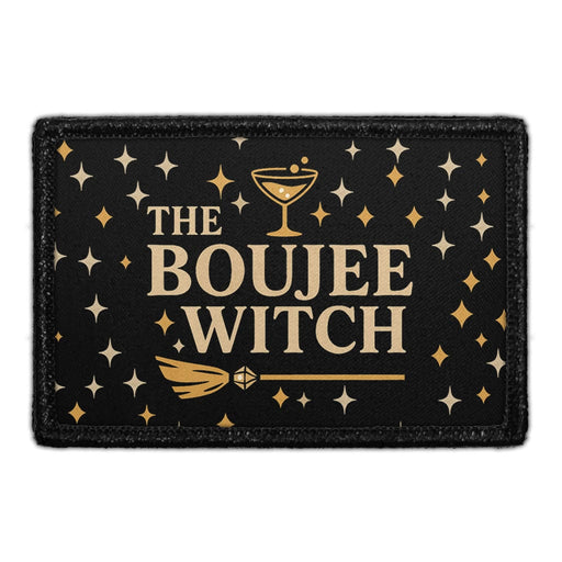 THE BOUJEE WITCH Meta Data - Crop Image Text - - Removable Patch - Pull Patch - Removable Patches For Authentic Flexfit and Snapback Hats