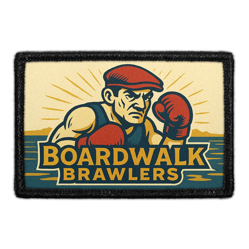 BOARDWALK BRAWLERS  Meta Data - Crop Image Text - - Removable Patch - Pull Patch - Removable Patches For Authentic Flexfit and Snapback Hats