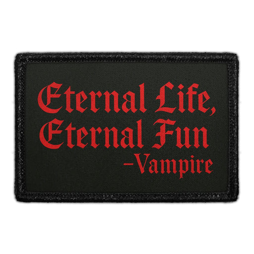 ETERNAL LIFE - ETERNAL FUN Meta Data - Crop Image Text - - Removable Patch - Pull Patch - Removable Patches For Authentic Flexfit and Snapback Hats