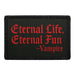 ETERNAL LIFE - ETERNAL FUN Meta Data - Crop Image Text - - Removable Patch - Pull Patch - Removable Patches For Authentic Flexfit and Snapback Hats