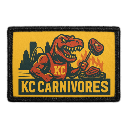 KC CARNIVORES  Meta Data - Crop Image Text - - Removable Patch - Pull Patch - Removable Patches For Authentic Flexfit and Snapback Hats