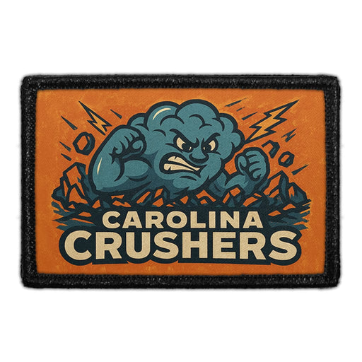 CAROLINA CRUSHERS Meta Data - Crop Image Text - - Removable Patch - Pull Patch - Removable Patches For Authentic Flexfit and Snapback Hats