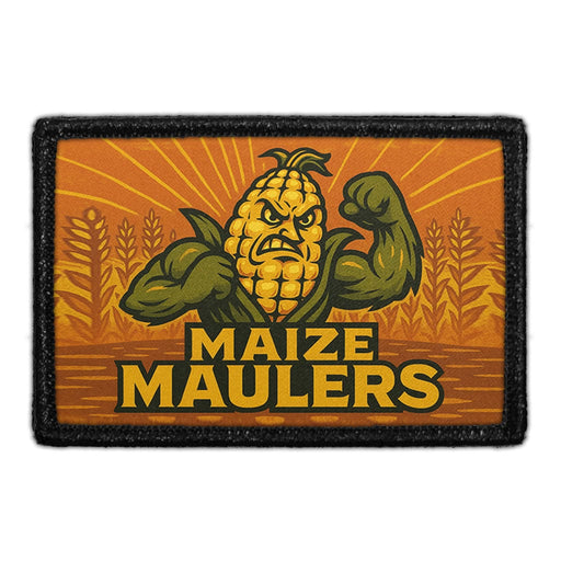 MAIZE MAULERS Meta Data - Crop Image Text - - Removable Patch - Pull Patch - Removable Patches For Authentic Flexfit and Snapback Hats