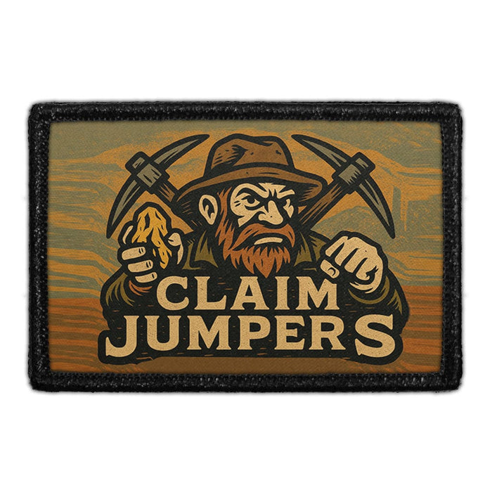 CLAIM JUMPERS Meta Data - Crop Image Text - - Removable Patch - Pull Patch - Removable Patches For Authentic Flexfit and Snapback Hats