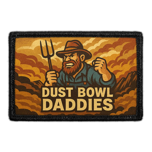 DUST BOWL DADDIES Meta Data - Crop Image Text - - Removable Patch - Pull Patch - Removable Patches For Authentic Flexfit and Snapback Hats