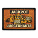 JACKPOT JUGGERNAUTS Meta Data - Crop Image Text - - Removable Patch - Pull Patch - Removable Patches For Authentic Flexfit and Snapback Hats