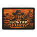 FRONTIER FURY Meta Data - Crop Image Text - - Removable Patch - Pull Patch - Removable Patches For Authentic Flexfit and Snapback Hats