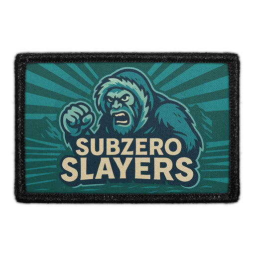 SUBZERO SLAYERS Meta Data - Crop Image Text - - Removable Patch - Pull Patch - Removable Patches For Authentic Flexfit and Snapback Hats