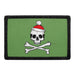 Christmas Skull - Patch - Pull Patch - Removable Patches For Authentic Flexfit and Snapback Hats
