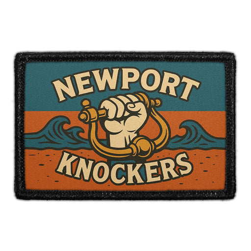 NEWPORT KNOCKERS Meta Data - Crop Image Text - - Removable Patch - Pull Patch - Removable Patches For Authentic Flexfit and Snapback Hats