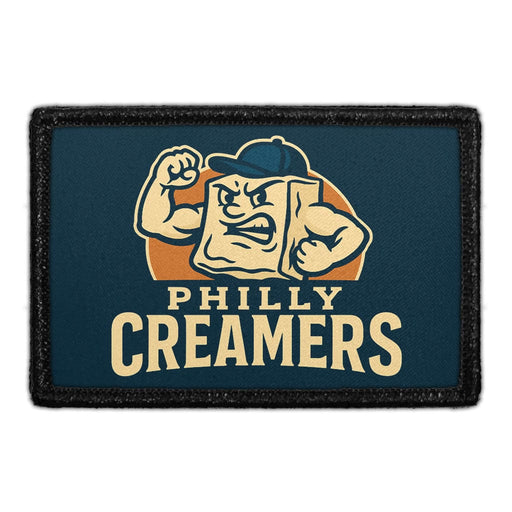 PHILLY CREAMERS Meta Data - Crop Image Text - - Removable Patch - Pull Patch - Removable Patches For Authentic Flexfit and Snapback Hats