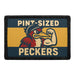 PINT-SIZED PECKERs Meta Data - Crop Image Text - - Removable Patch - Pull Patch - Removable Patches For Authentic Flexfit and Snapback Hats