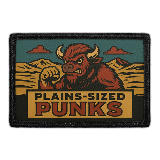 PLAINS-SIZED PUNKS Meta Data - Crop Image Text - - Removable Patch - Pull Patch - Removable Patches For Authentic Flexfit and Snapback Hats