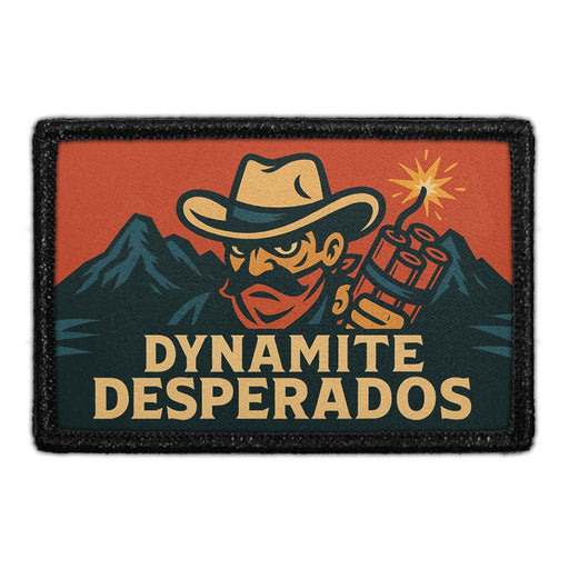 DYNAMITE DESPERADOS Meta Data - Crop Image Text - - Removable Patch - Pull Patch - Removable Patches For Authentic Flexfit and Snapback Hats