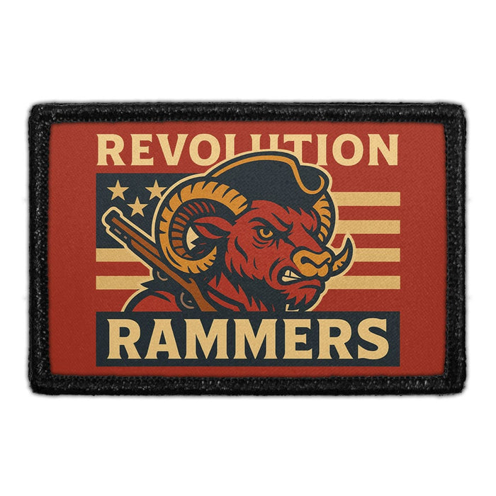 REVOLUTION RAMMERS Meta Data - Crop Image Text - - Removable Patch - Pull Patch - Removable Patches For Authentic Flexfit and Snapback Hats