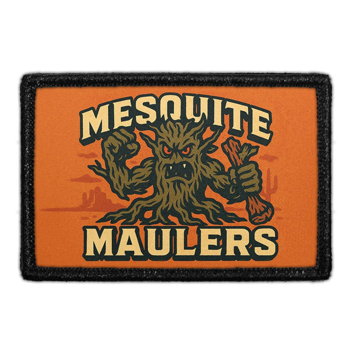 MESQUITE MAULERS Meta Data - Crop Image Text - - Removable Patch - Pull Patch - Removable Patches For Authentic Flexfit and Snapback Hats