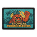TROPICAL TROUBLEMAKERS Meta Data - Crop Image Text - - Removable Patch - Pull Patch - Removable Patches For Authentic Flexfit and Snapback Hats
