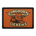 LONGHORN LICKERS Meta Data - Crop Image Text - - Removable Patch - Pull Patch - Removable Patches For Authentic Flexfit and Snapback Hats