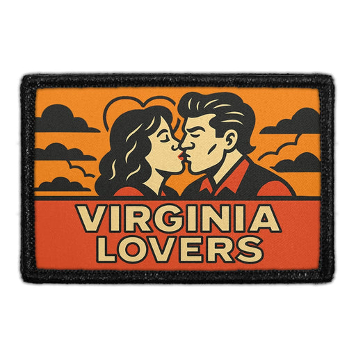 VIRGINIA LOVERS Meta Data - Crop Image Text - - Removable Patch - Pull Patch - Removable Patches For Authentic Flexfit and Snapback Hats
