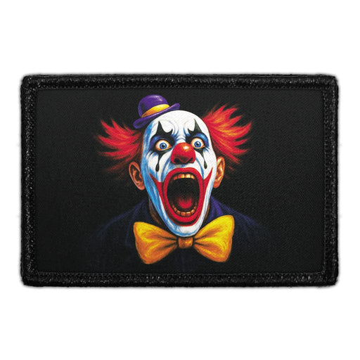 SILENT SCREAM - SCARY CLOWN Meta Data - Crop Image Text - - Removable Patch - Pull Patch - Removable Patches For Authentic Flexfit and Snapback Hats
