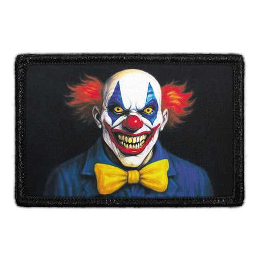 STAINED SMILE - SCARY CLOWN Meta Data - Crop Image Text - - Removable Patch - Pull Patch - Removable Patches For Authentic Flexfit and Snapback Hats