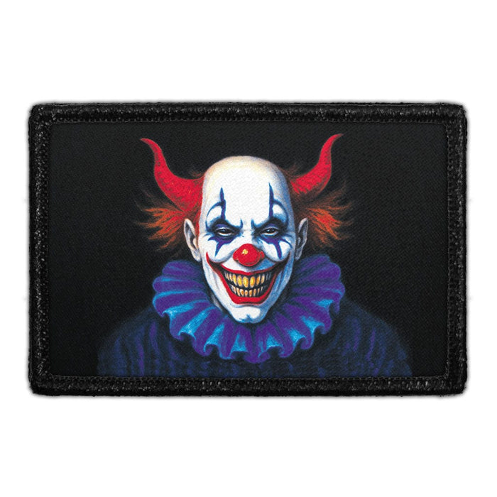 PIERROT POSSESSION - SCARY CLOWN Meta Data - Crop Image Text - - Removable Patch - Pull Patch - Removable Patches For Authentic Flexfit and Snapback Hats