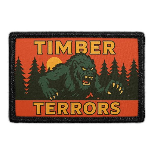 TIMBER TERRORS Meta Data - Crop Image Text - - Removable Patch - Pull Patch - Removable Patches For Authentic Flexfit and Snapback Hats