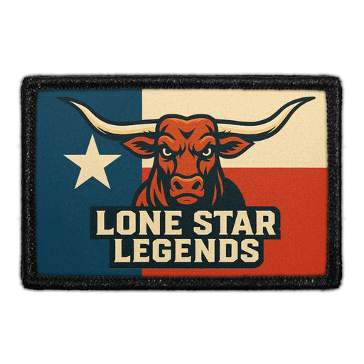 LONE STAR LEGENDS Meta Data - Crop Image Text - - Removable Patch - Pull Patch - Removable Patches For Authentic Flexfit and Snapback Hats