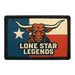 LONE STAR LEGENDS Meta Data - Crop Image Text - - Removable Patch - Pull Patch - Removable Patches For Authentic Flexfit and Snapback Hats