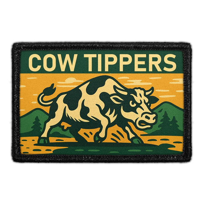 COW TIPPERS Meta Data - Crop Image Text - - Removable Patch - Pull Patch - Removable Patches For Authentic Flexfit and Snapback Hats