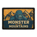 MONSTER OF THE MOUNTAIN Meta Data - Crop Image Text - - Removable Patch - Pull Patch - Removable Patches For Authentic Flexfit and Snapback Hats