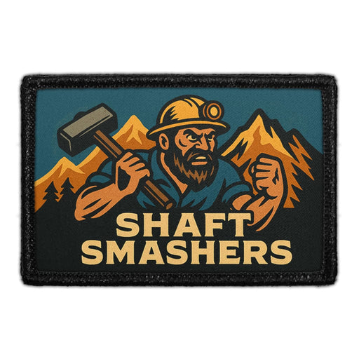 SHAFT SMASHERS Meta Data - Crop Image Text - - Removable Patch - Pull Patch - Removable Patches For Authentic Flexfit and Snapback Hats