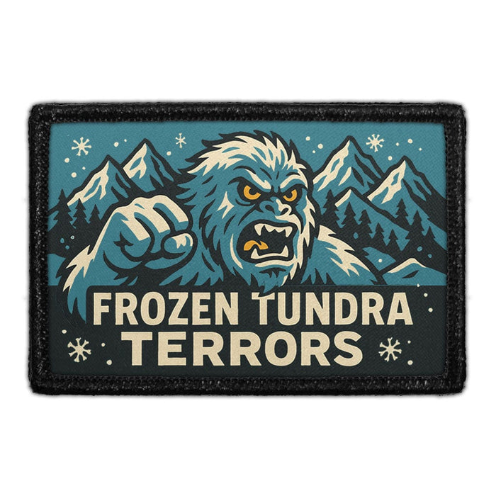 FROZEN TUNDRA TERRORS Meta Data - Crop Image Text - - Removable Patch - Pull Patch - Removable Patches For Authentic Flexfit and Snapback Hats