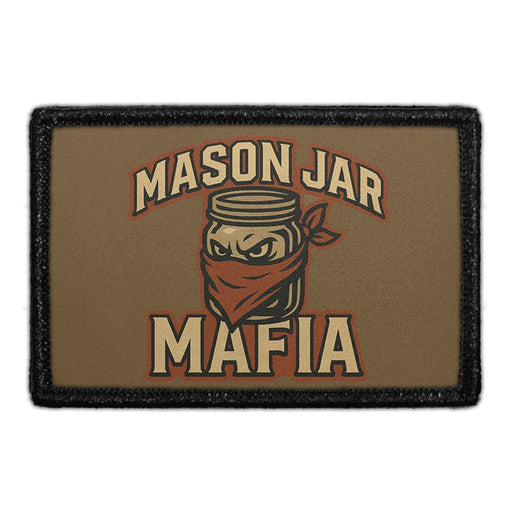 MASON JAR MAFIA Meta Data - Crop Image Text - - Removable Patch - Pull Patch - Removable Patches For Authentic Flexfit and Snapback Hats