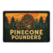 PINECONE POUNDERS Meta Data - Crop Image Text - - Removable Patch - Pull Patch - Removable Patches For Authentic Flexfit and Snapback Hats