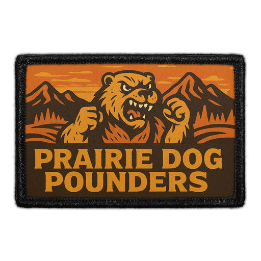PRAIRIE DOG POUNDERS Meta Data - Crop Image Text - - Removable Patch - Pull Patch - Removable Patches For Authentic Flexfit and Snapback Hats