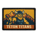 TETON TITANS Meta Data - Crop Image Text - - Removable Patch - Pull Patch - Removable Patches For Authentic Flexfit and Snapback Hats
