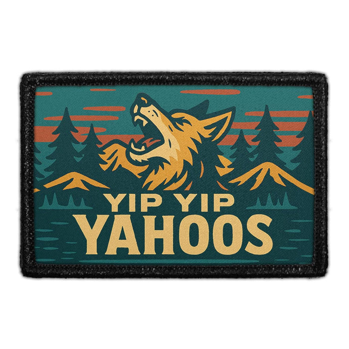 YIP YIP YAHOOS Meta Data - Crop Image Text - - Removable Patch - Pull Patch - Removable Patches For Authentic Flexfit and Snapback Hats