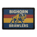 BIG HORN BRAWLERS Meta Data - Crop Image Text - - Removable Patch - Pull Patch - Removable Patches For Authentic Flexfit and Snapback Hats